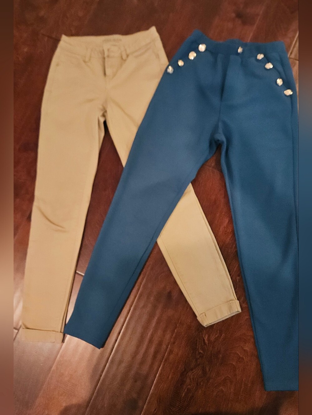 BOGO 2 for 1**1Causal & 1Dressy. Stretch Pants,Teal and Khaki From work to Play.